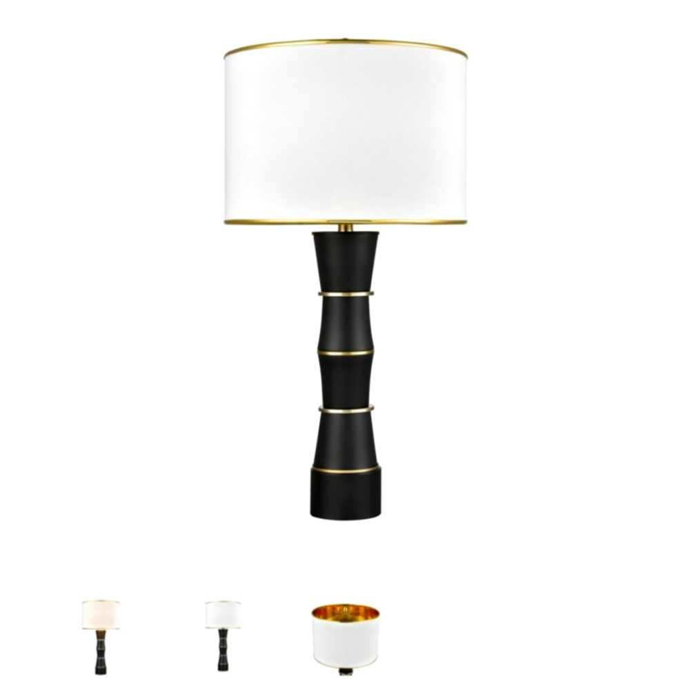 Elk Industries Gold, Black and Cream Table Lamp